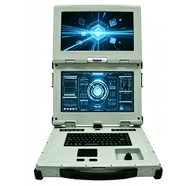 上下双屏带摇杆15.6寸加固笔记本FDM-1501-2KJ